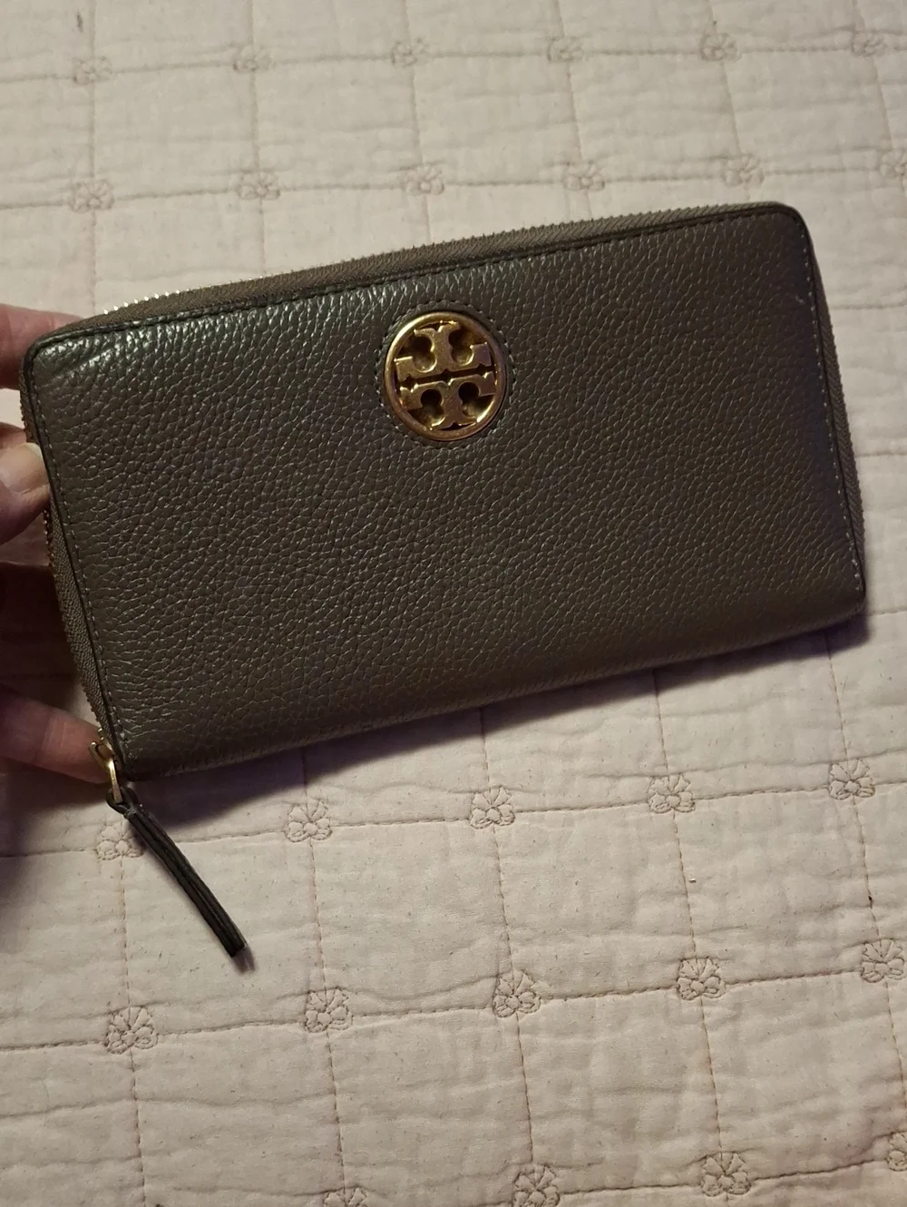 Tory Burch pebbled leather
